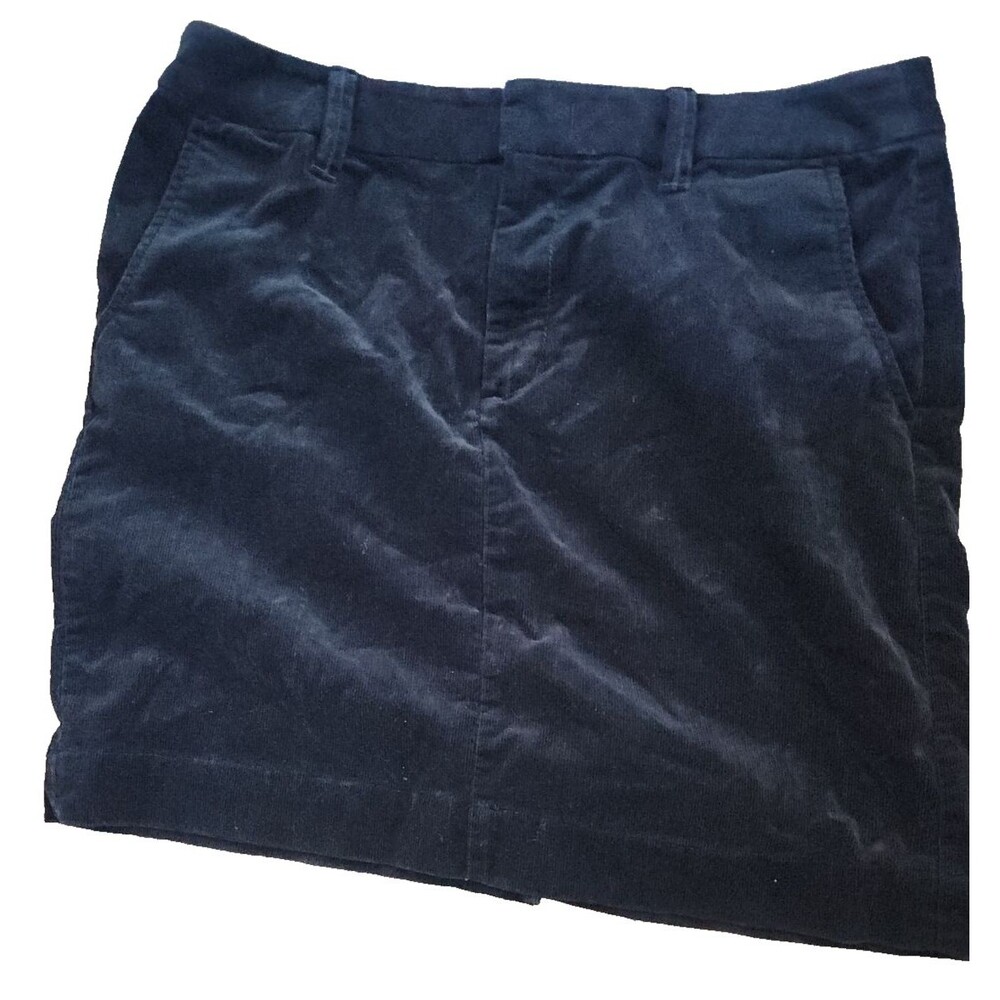 Eddie Bauer Black Corduroy Mini A-Line Skirt Women's Size 12 W34 Length 19 - Picture 4 of 6